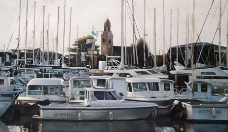 2224-T3 | 90cm x 60cm | bateaux à quai 